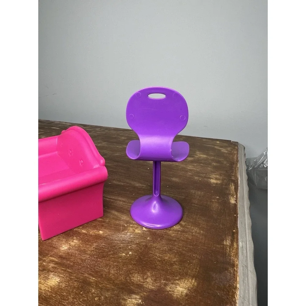Barbie Mattel Loveseat And Chair Replacement Set Pink And Purple Dreamhouse